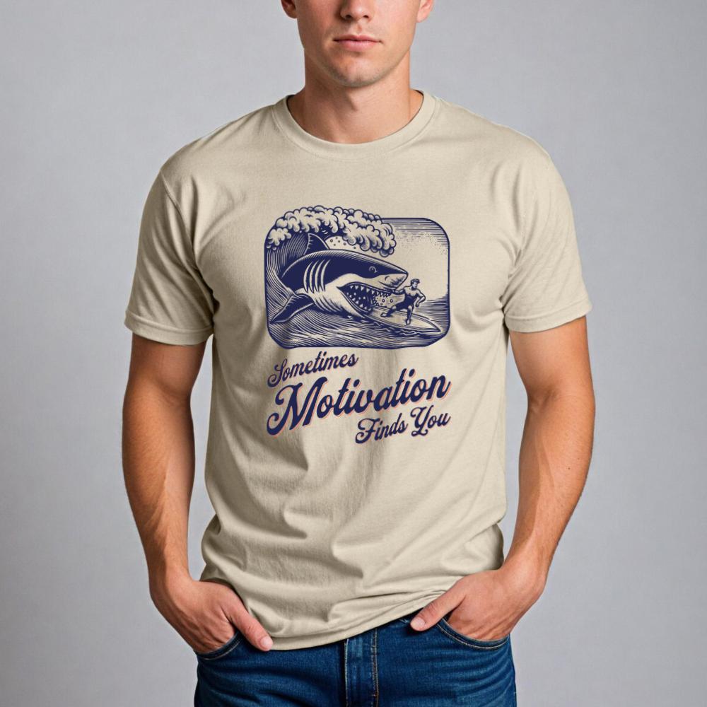 Sometimes Motivation Finds You T-Shirt - Style Circus