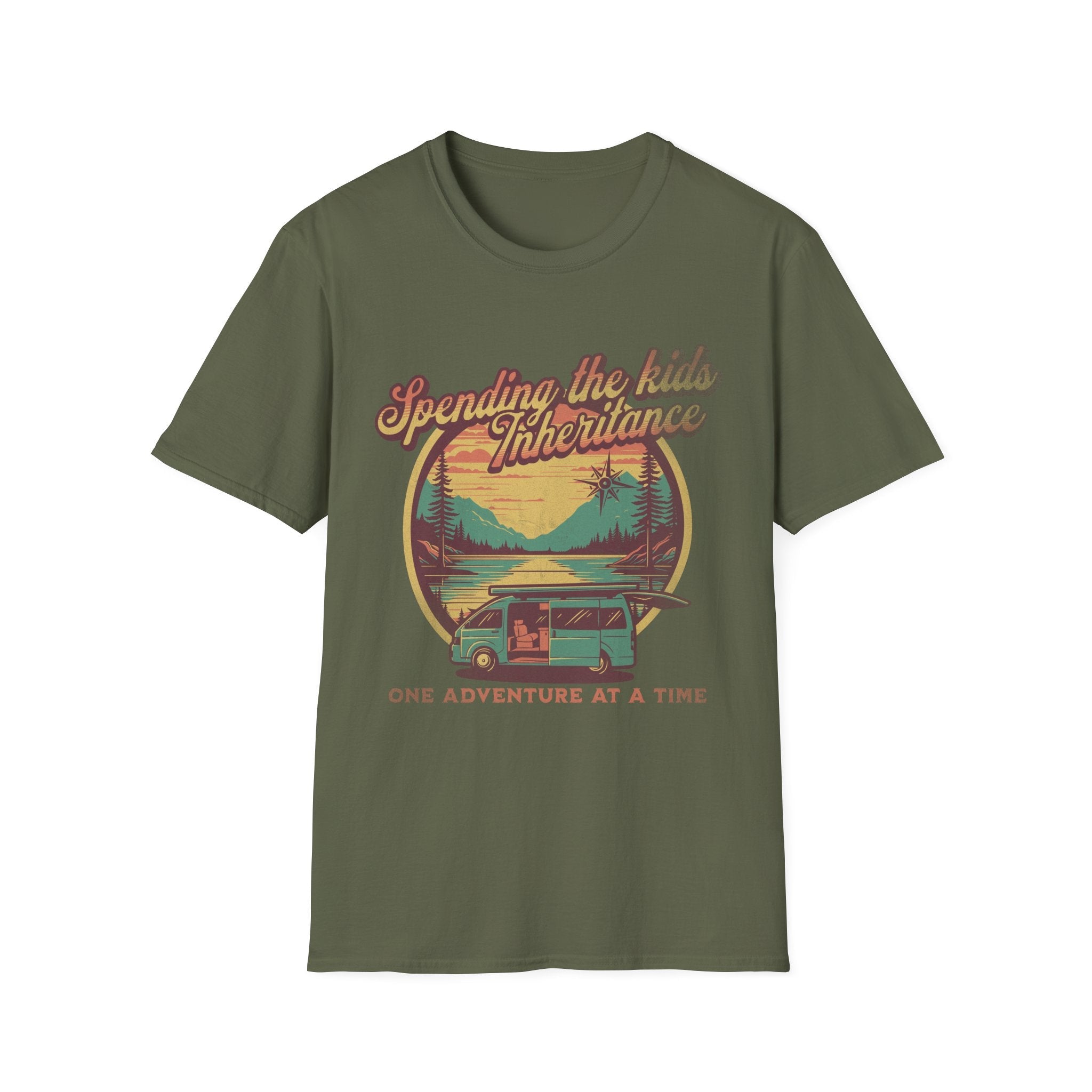 Spending The Kids Inheritance Adventure Funny T-Shirt - Style Circus