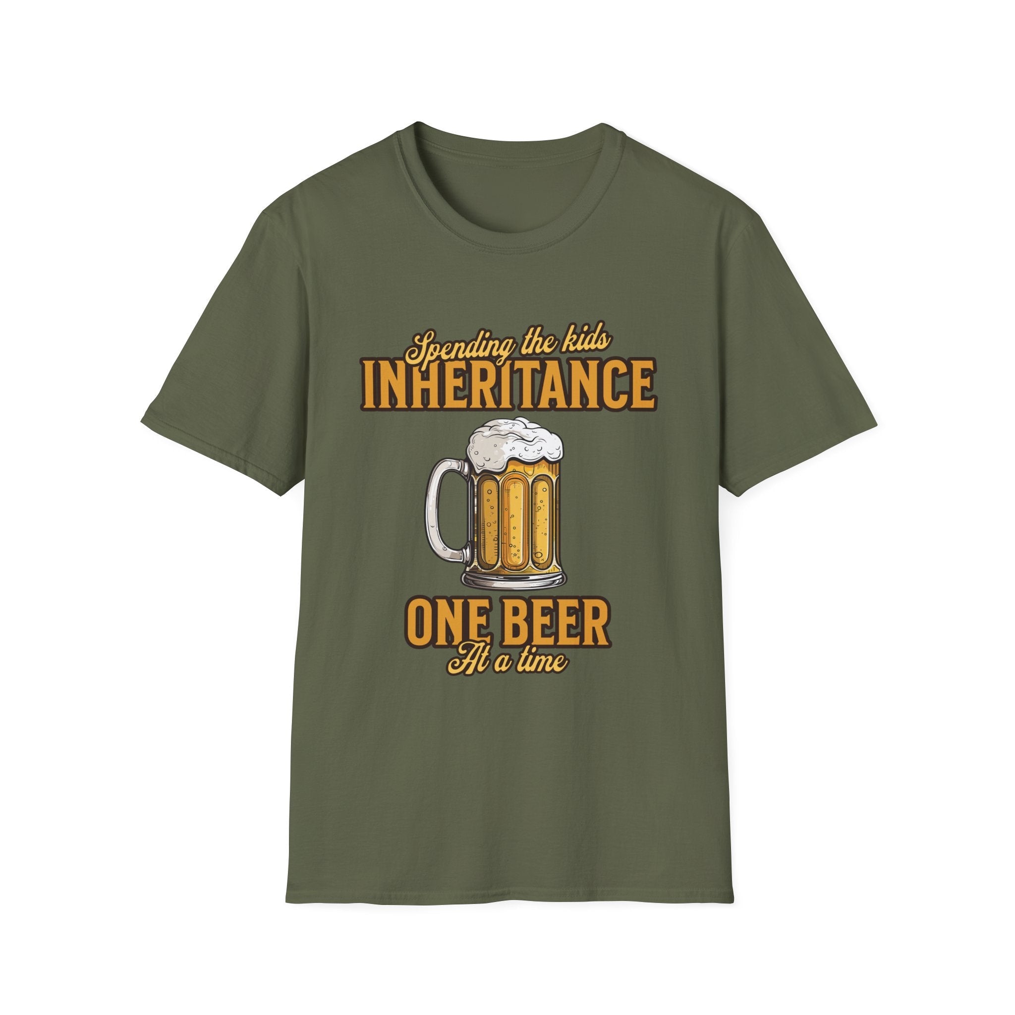 Spending The Kids Inheritance Beer Funny T-Shirt - Style Circus