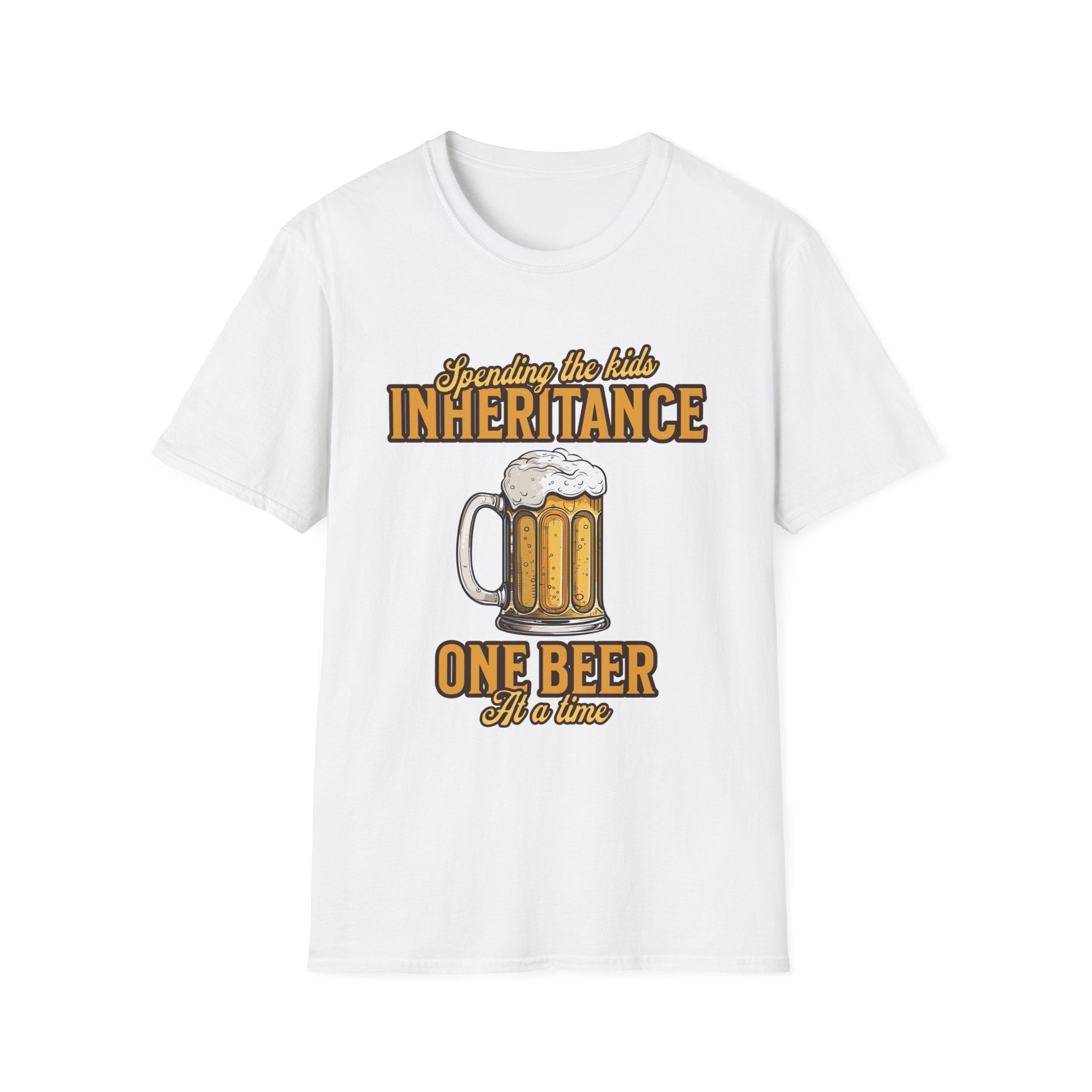Spending The Kids Inheritance Beer Funny T-Shirt - Style Circus