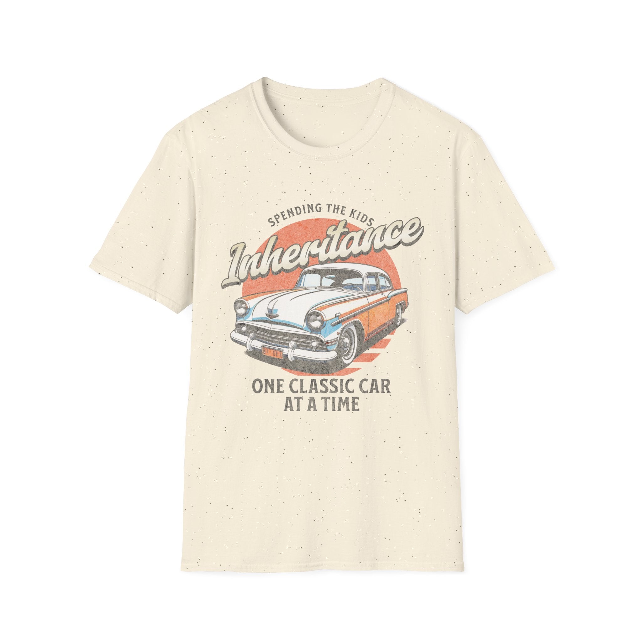Spending The Kids Inheritance Classic Car Funny T-Shirt - Style Circus