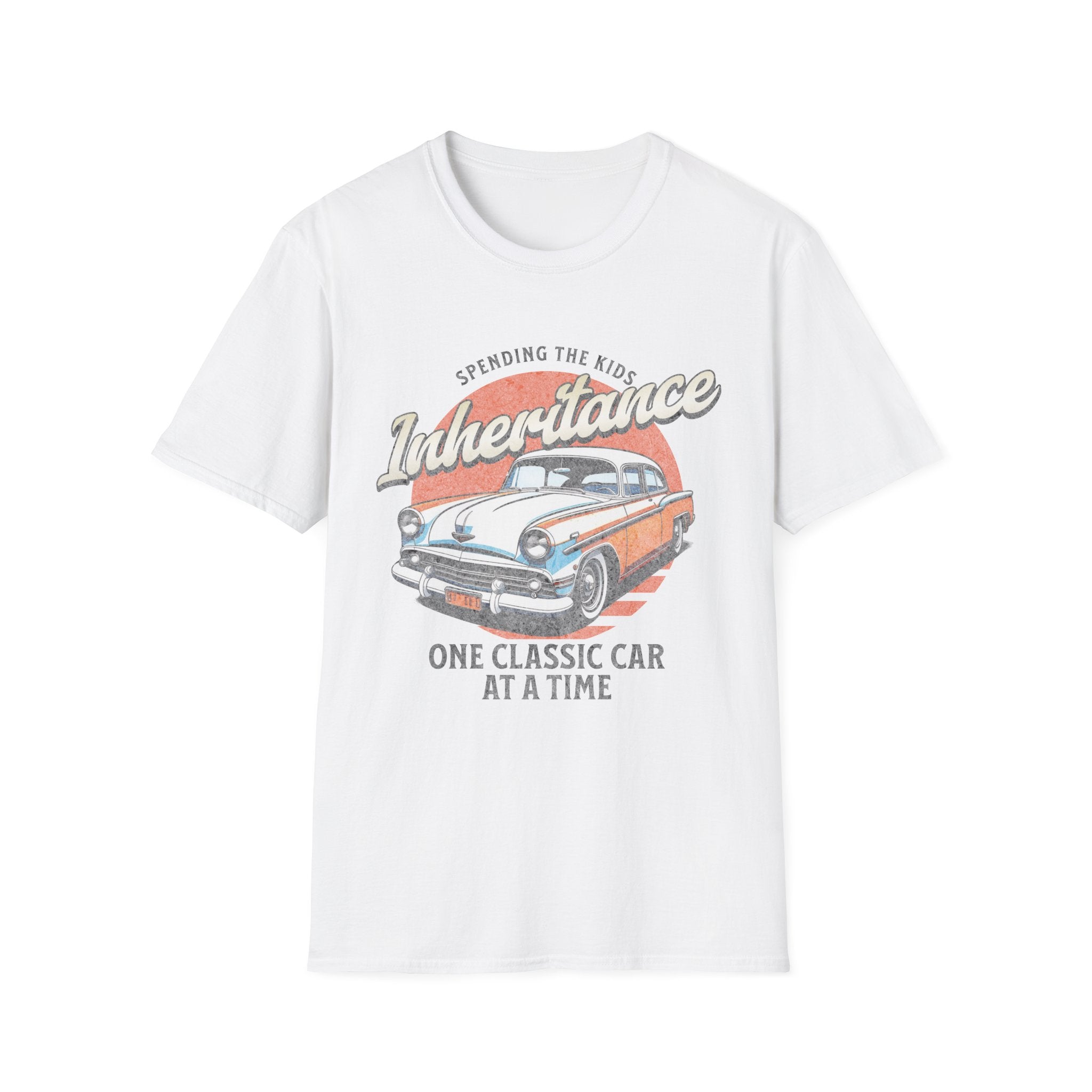 Spending The Kids Inheritance Classic Car Funny T-Shirt - Style Circus