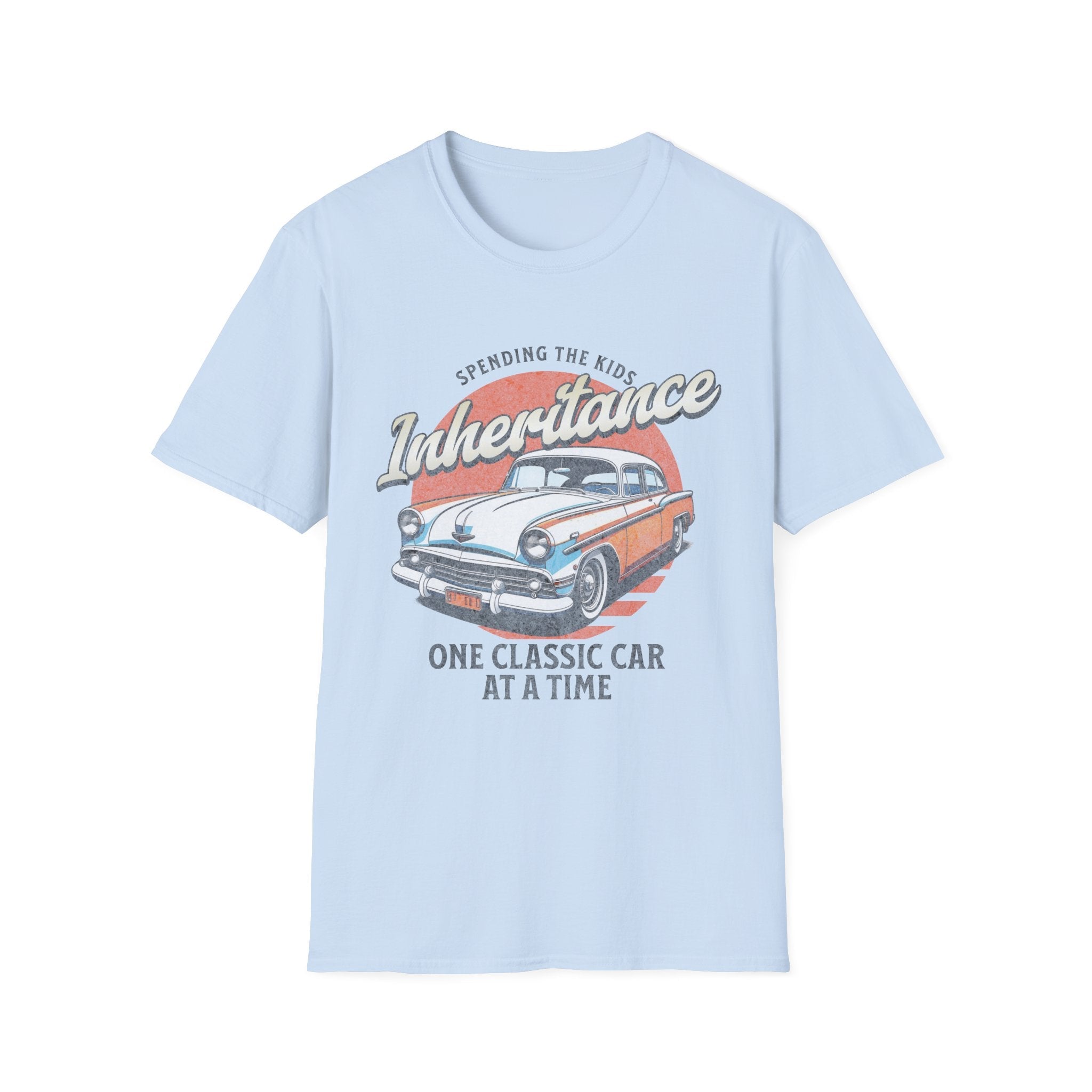 Spending The Kids Inheritance Classic Car Funny T-Shirt - Style Circus