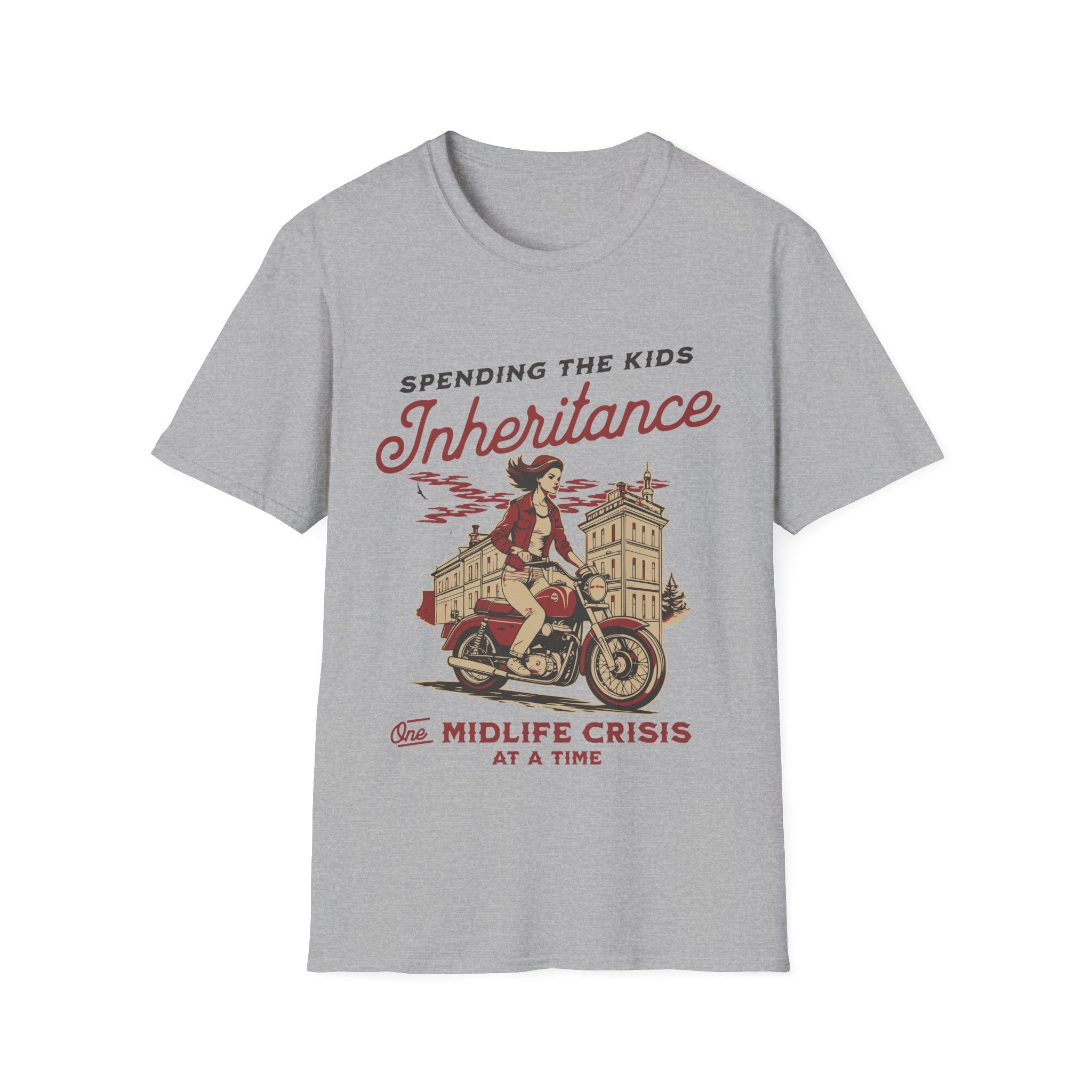 Spending The Kids Inheritance Midlife Crisis Funny T-Shirt - Style Circus