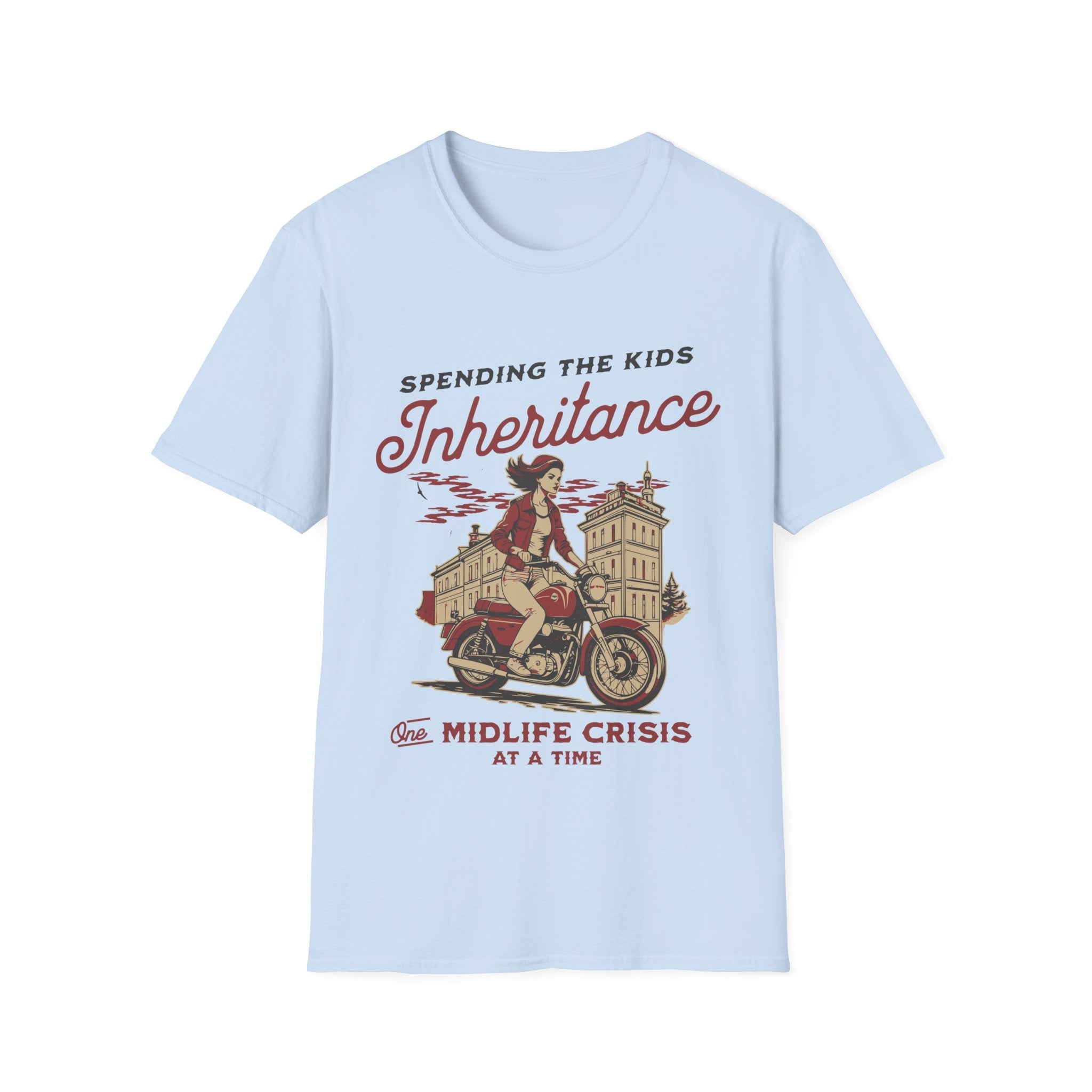 Spending The Kids Inheritance Midlife Crisis Funny T-Shirt - Style Circus