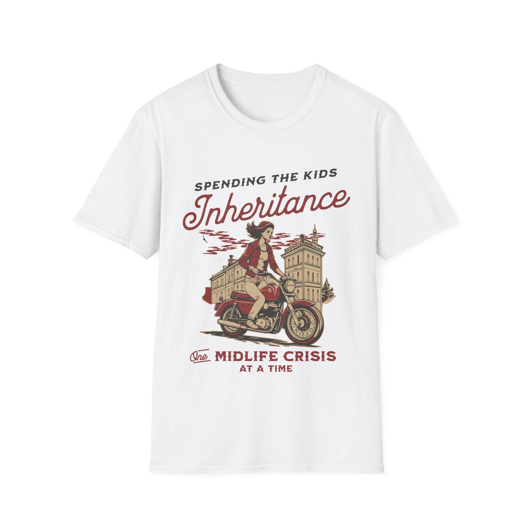 Spending The Kids Inheritance Midlife Crisis Funny T-Shirt - Style Circus