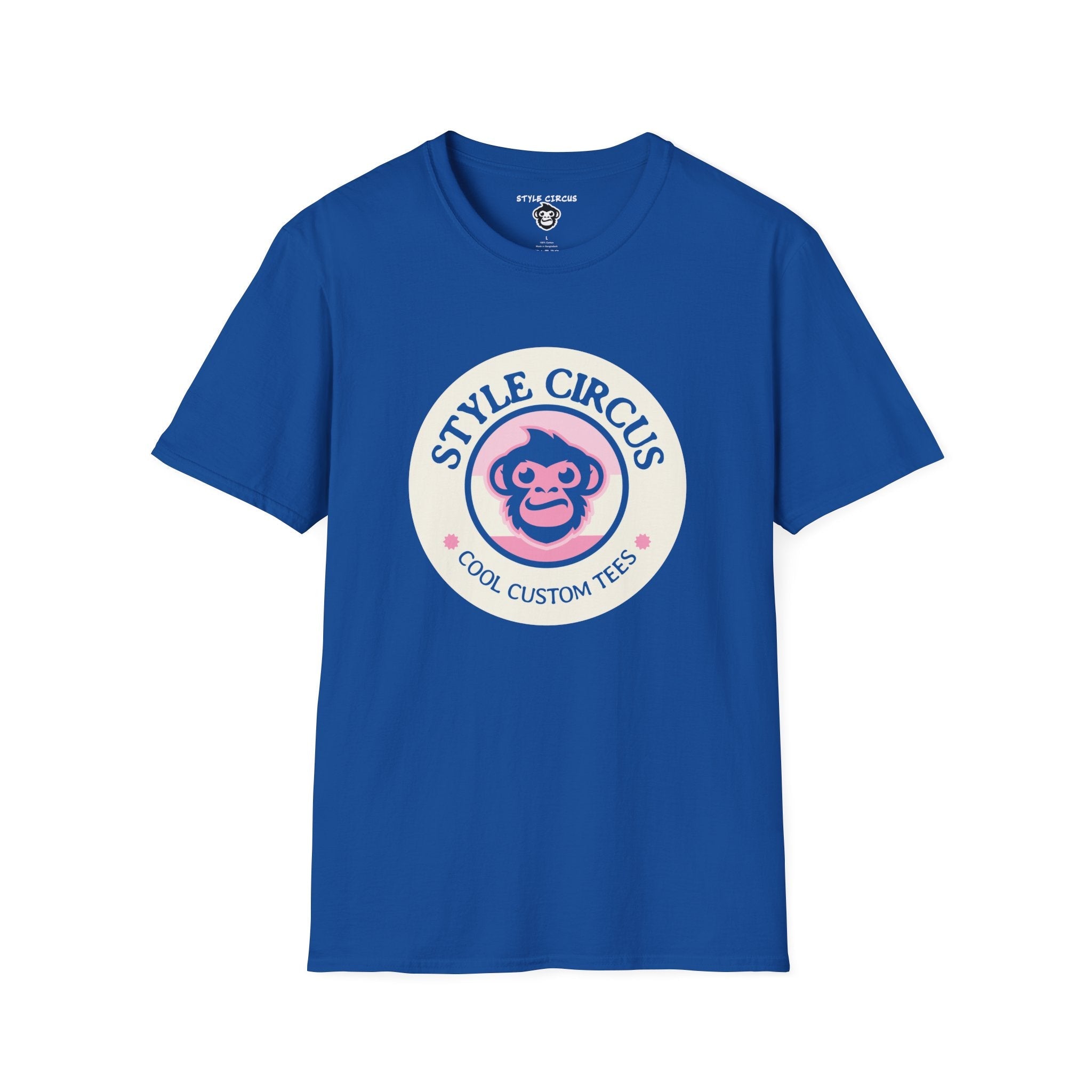 Style Circus Pink Monkey Badge T-Shirt