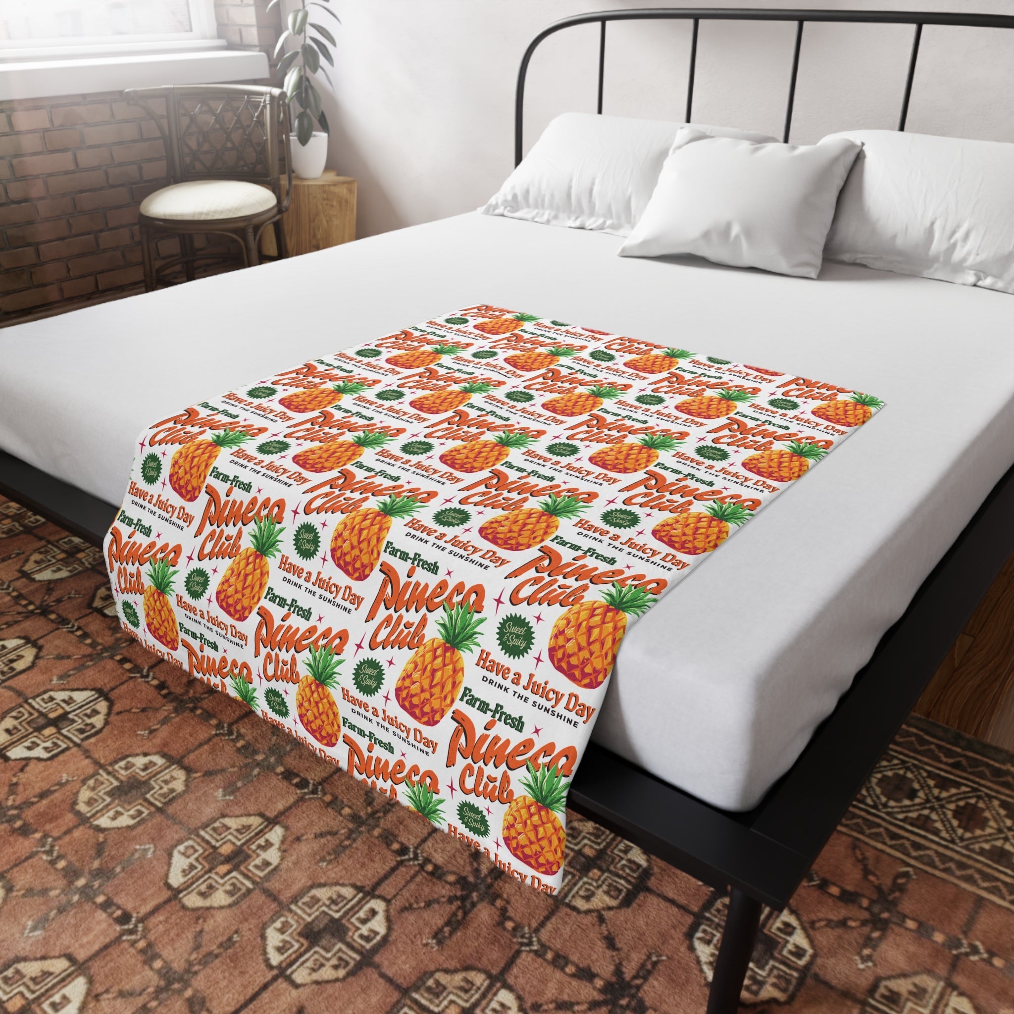 Sweet Pineapple Throw Blanket