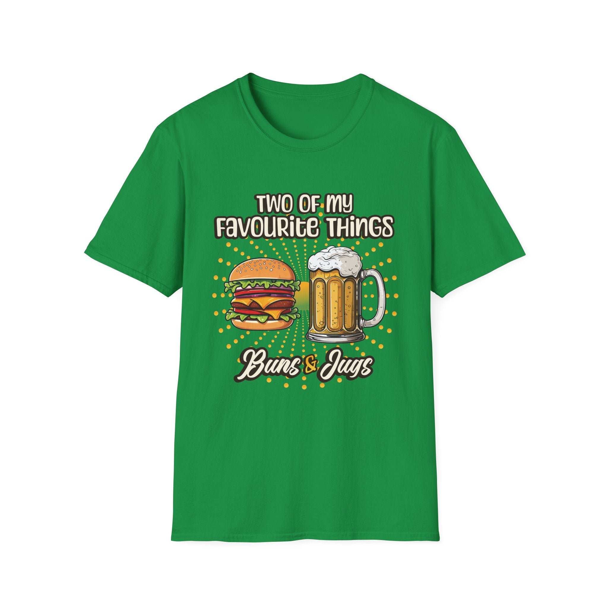 Two Of My Favourite Things Buns and Jugs Funny Custom T-Shirt - Style Circus