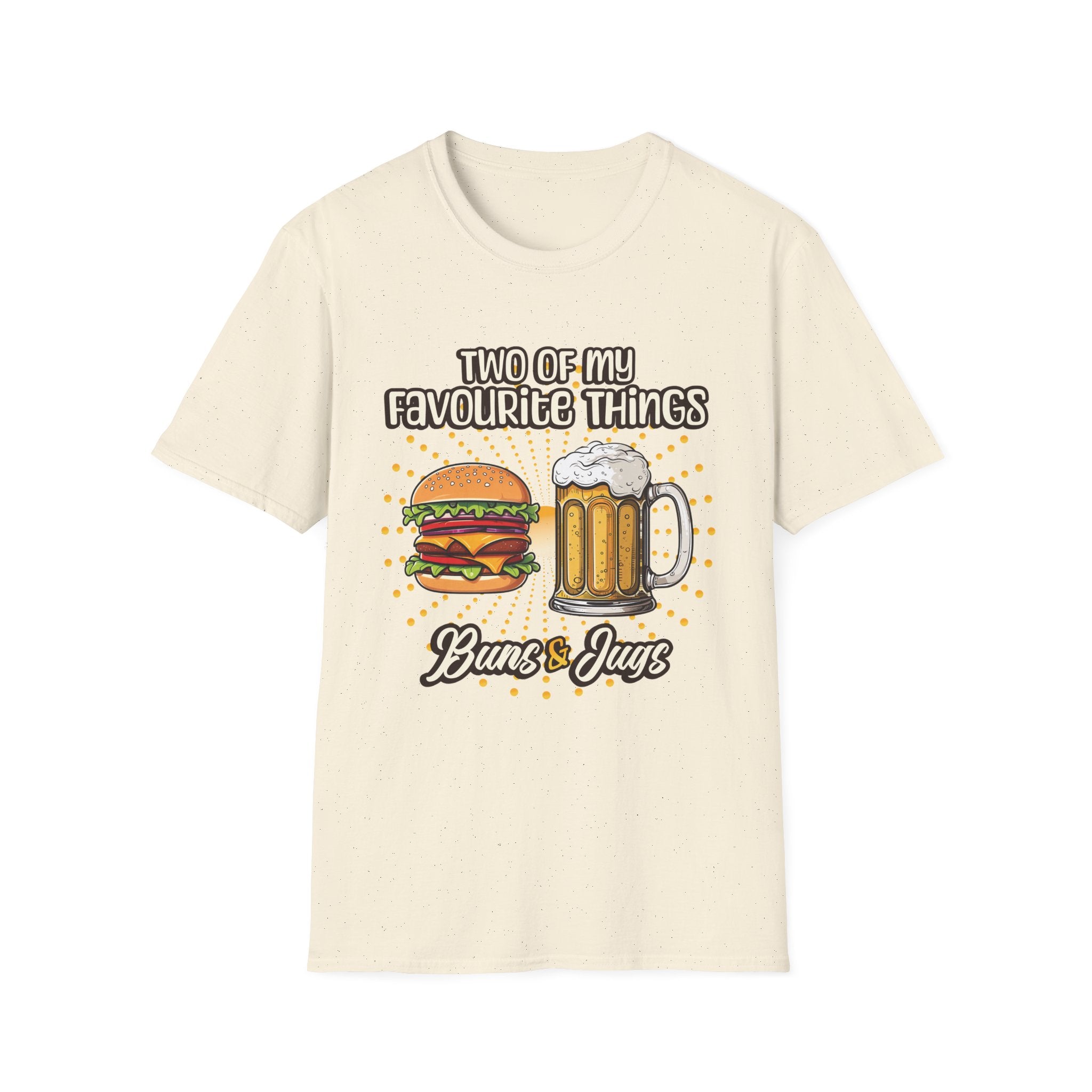 Two Of My Favourite Things Buns and Jugs Funny Custom T-Shirt - Style Circus