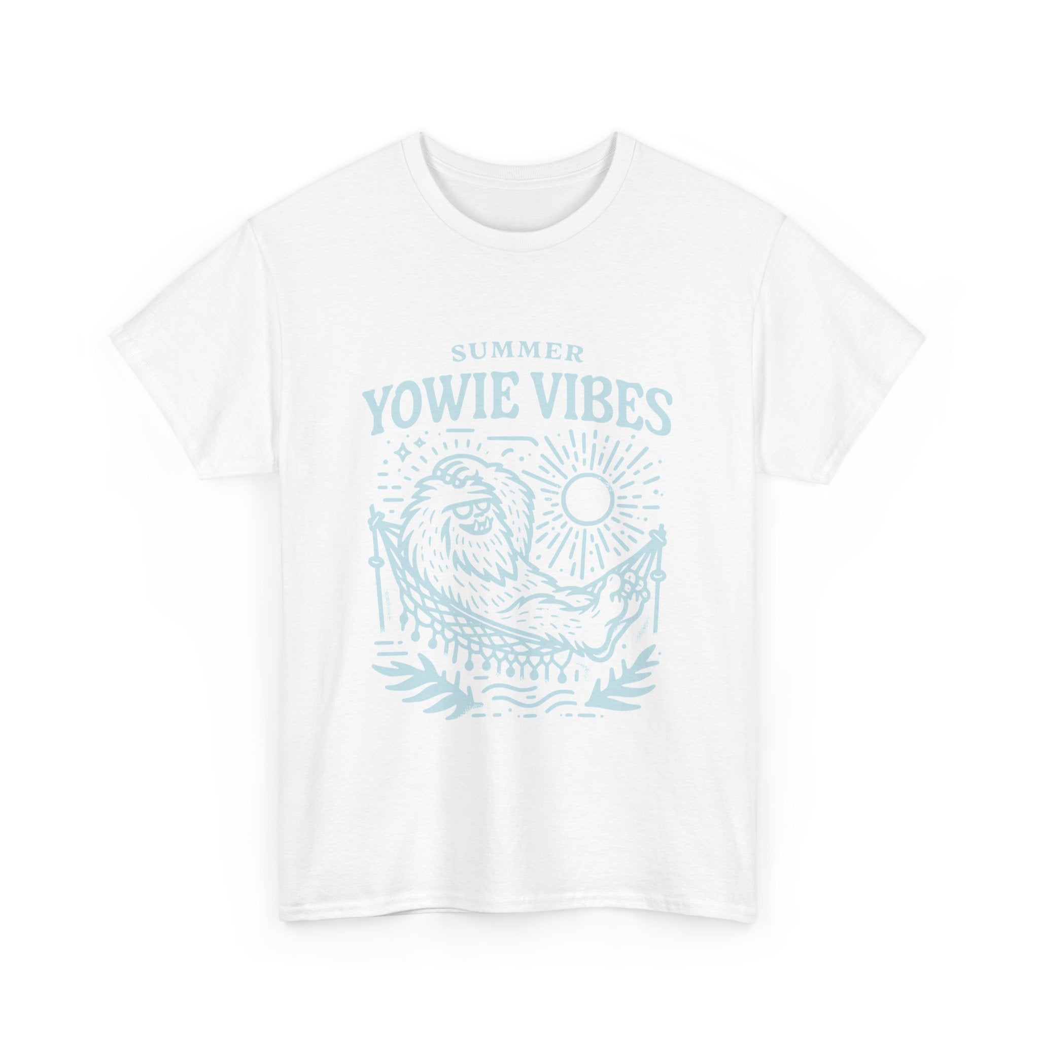 Unisex Summer Vibes Tee - Yowie Vibes Graphic, Relaxed Fit T-Shirt, Casual Summer Style, Beachwear, Gift Idea