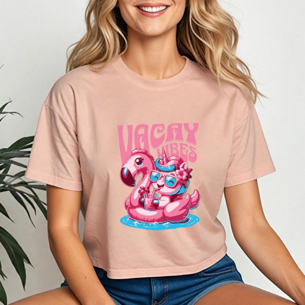 Vacation Vibes Crop Tee