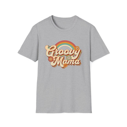 Retro Hippie Groovy Mama T-Shirt