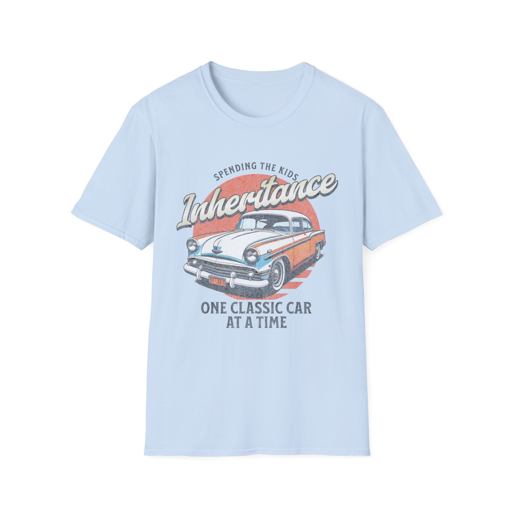 Spending The Kids Inheritance Classic Car Funny T-Shirt