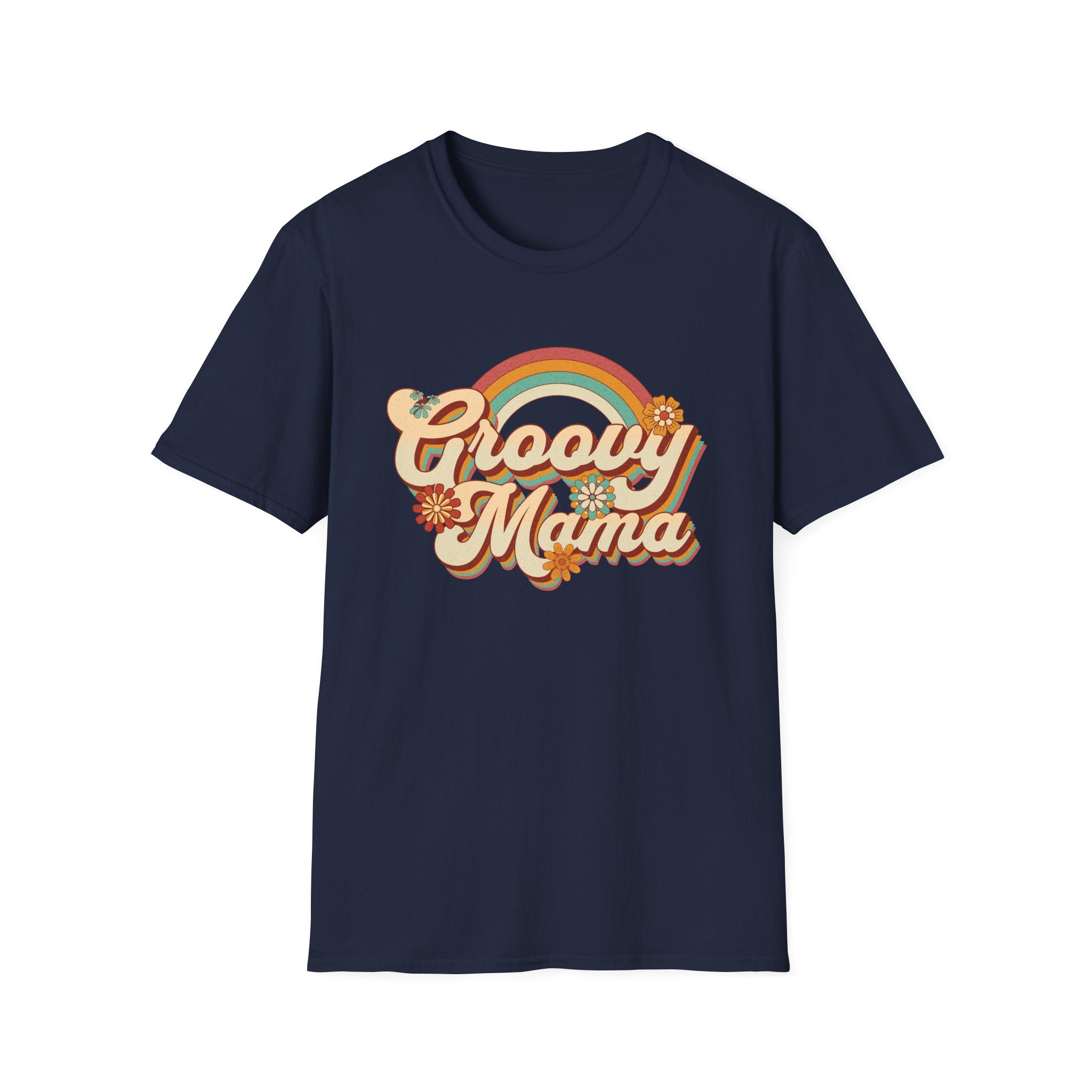 Retro Hippie Groovy Mama T-Shirt