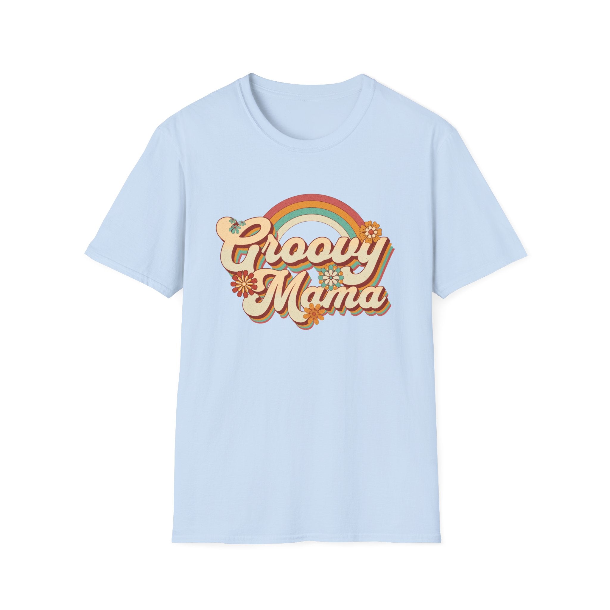 Retro Hippie Groovy Mama T-Shirt