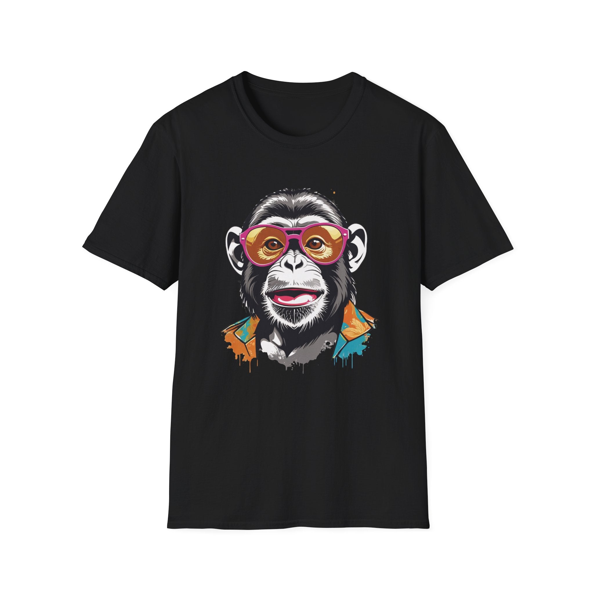 Colour Graphic Monkey T-Shirt