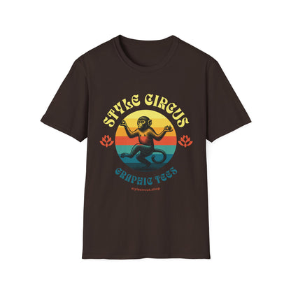 Style Circus Yoga Zen Monkey Merch T-Shirt