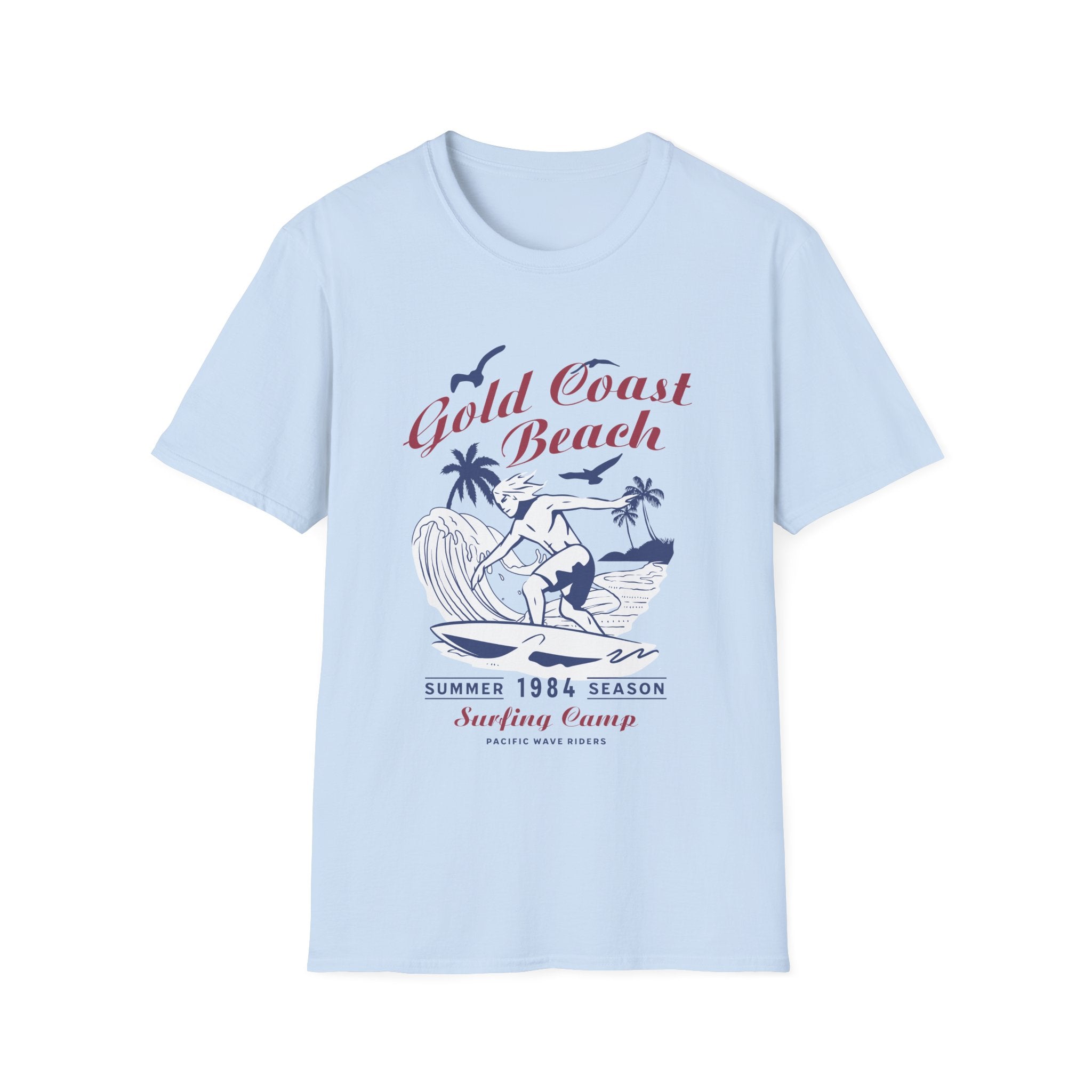 Gold Coast Beach Surf Camp Retro T-Shirt