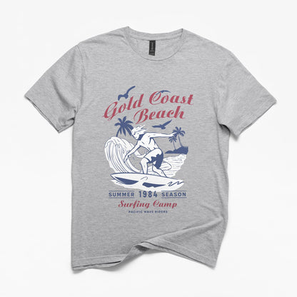Gold Coast Beach Surf Camp Retro T-Shirt
