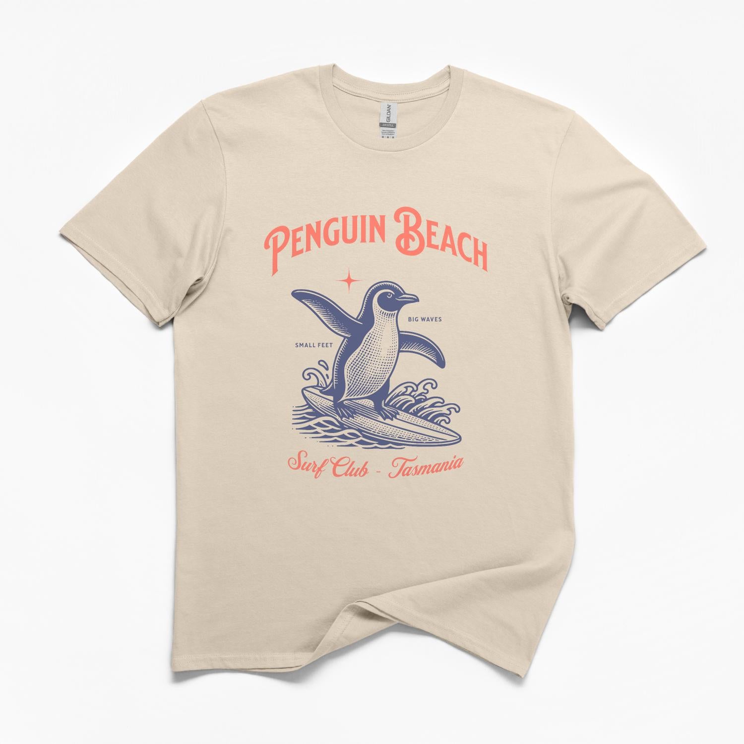 Penguin Beach Surf Tasmania T-Shirt