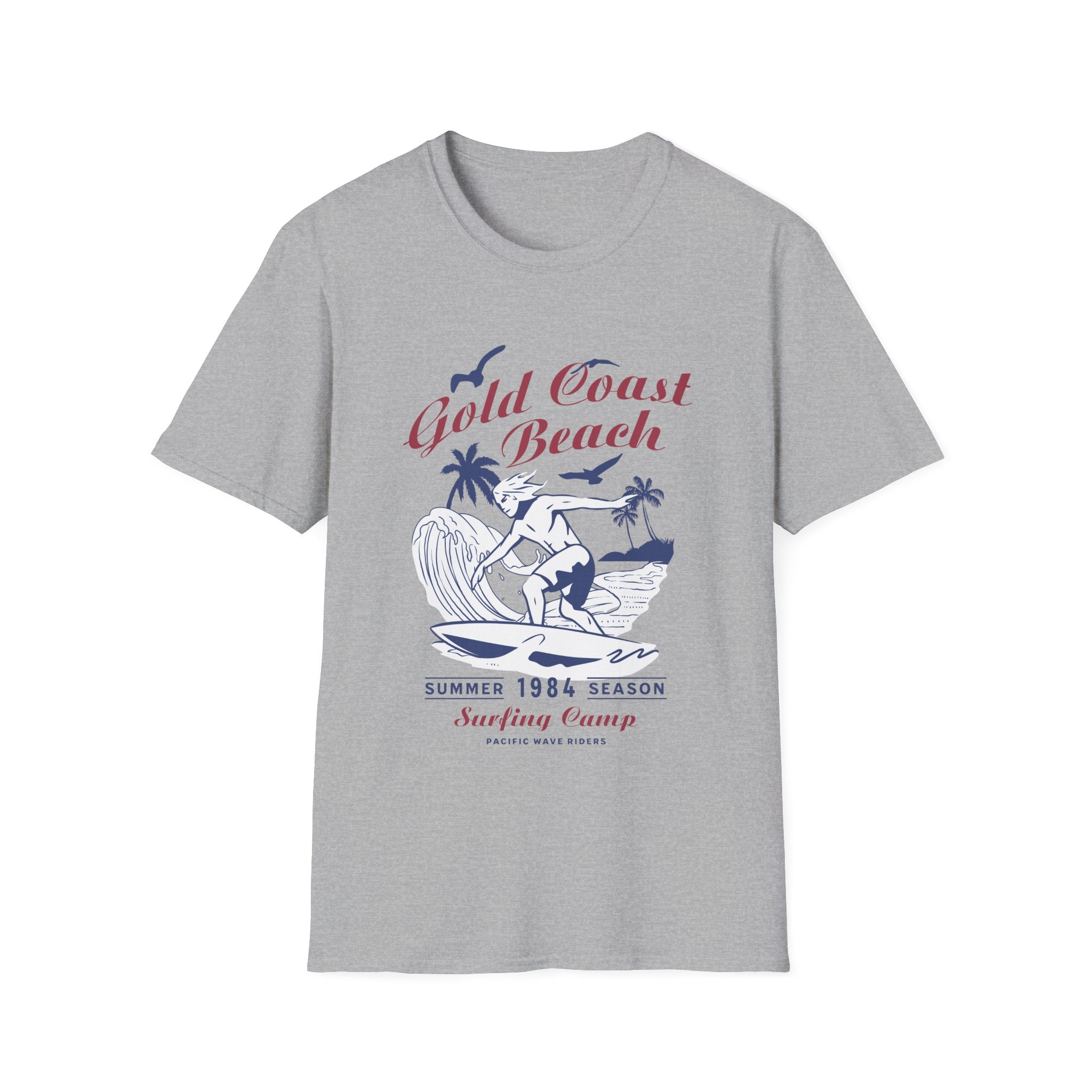 Gold Coast Beach Surf Camp Retro T-Shirt
