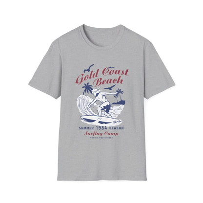 Gold Coast Beach Surf Camp Retro T-Shirt