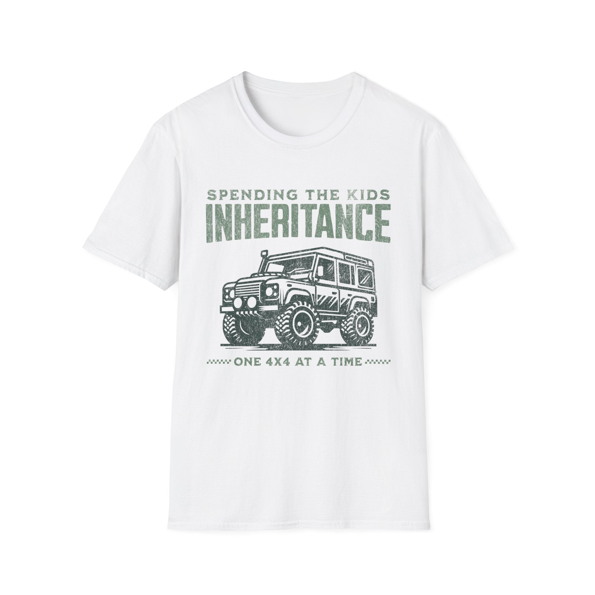 Spending The Kids Inheritance 4x4 Car Funny T-Shirt