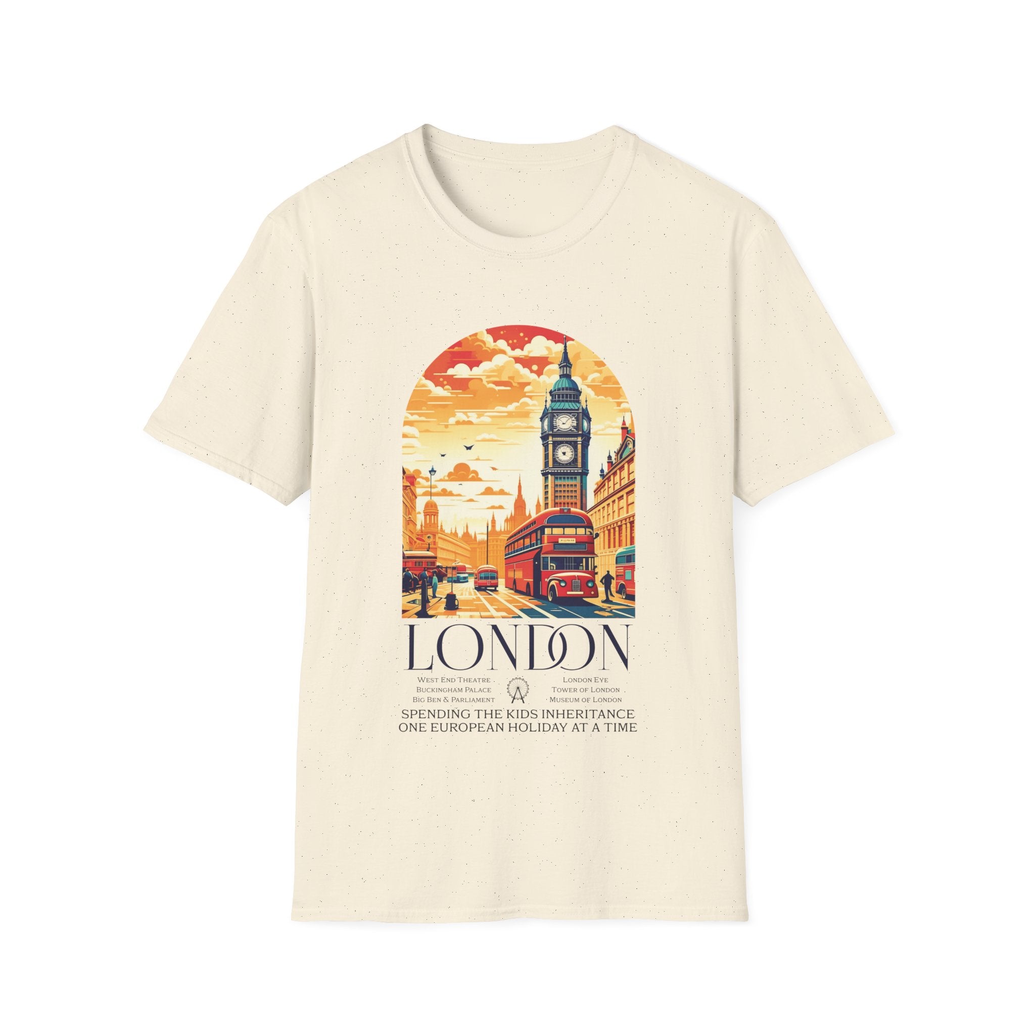 Spending The Kids Inheritance London Funny T-Shirt