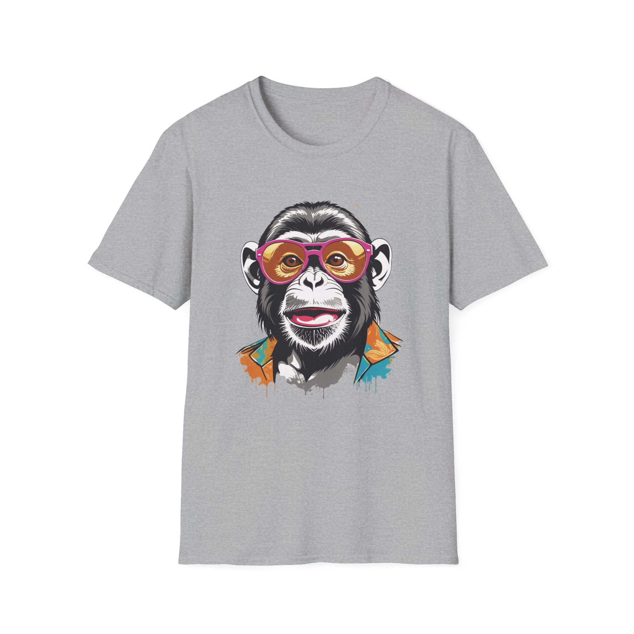 Colour Graphic Monkey T-Shirt