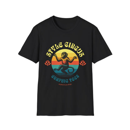 Style Circus Yoga Zen Monkey Merch T-Shirt