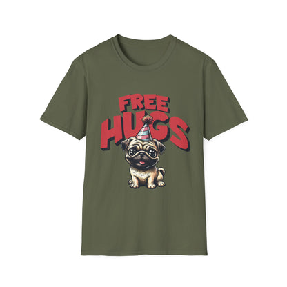 Free Hugs Pug T-Shirt