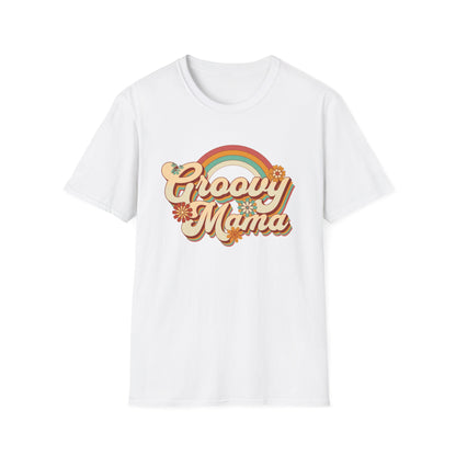 Retro Hippie Groovy Mama T-Shirt