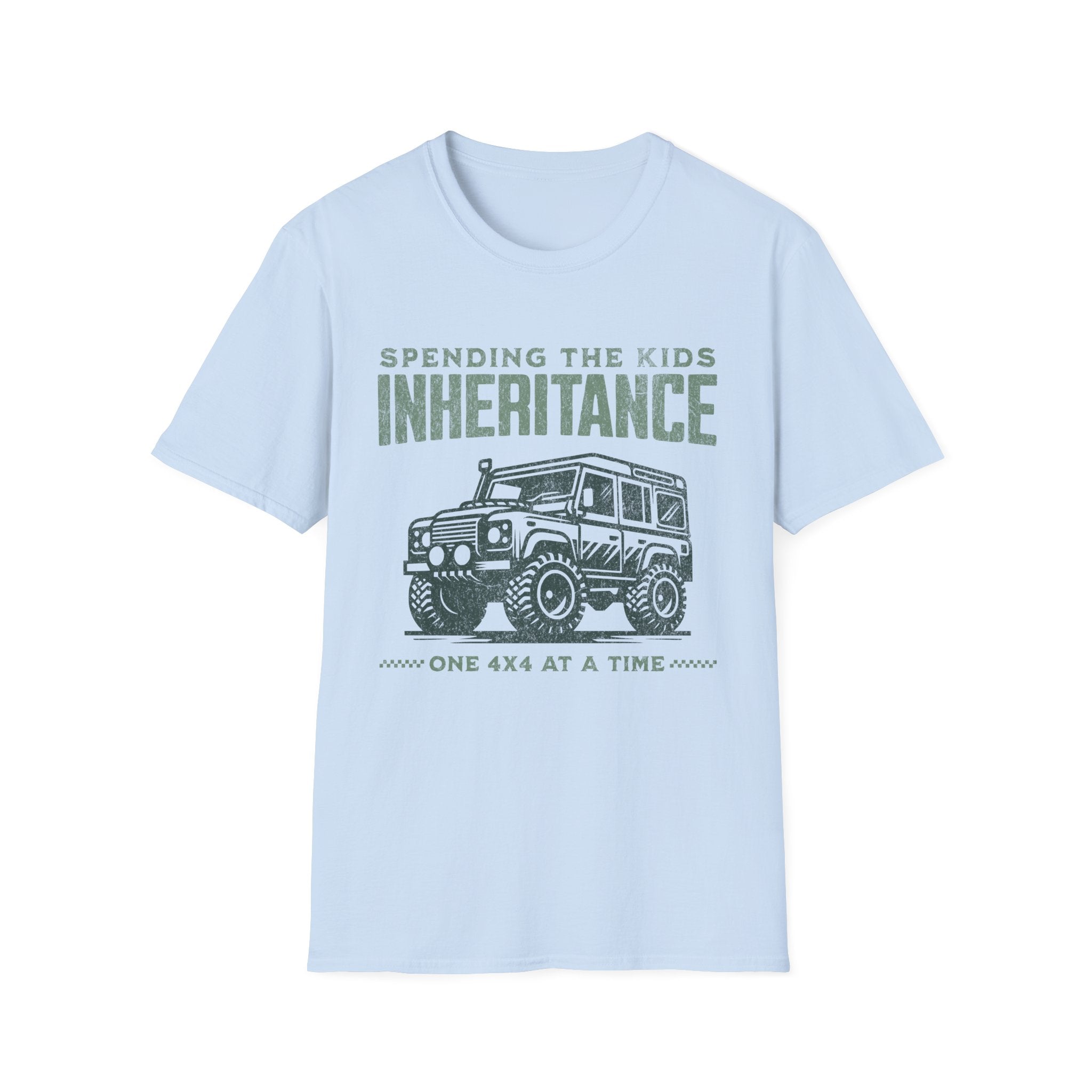 Spending The Kids Inheritance 4x4 Car Funny T-Shirt