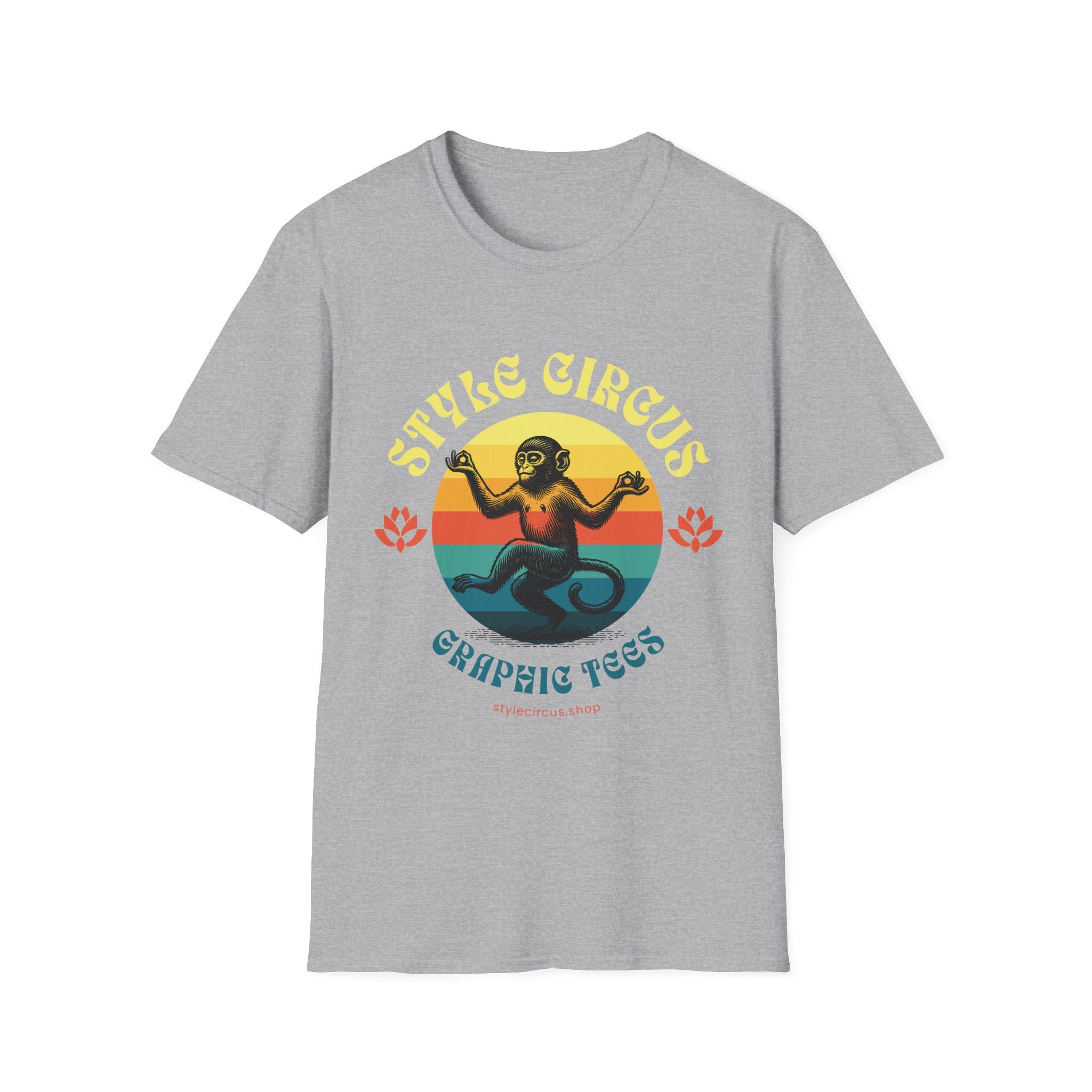 Style Circus Yoga Zen Monkey Merch T-Shirt