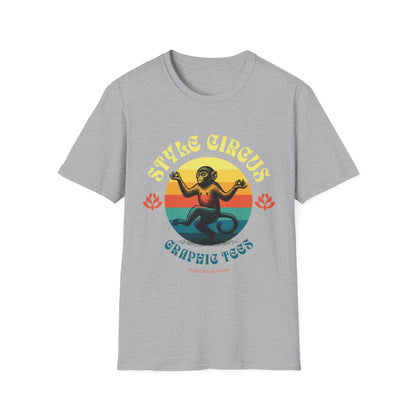 Style Circus Yoga Zen Monkey Merch T-Shirt