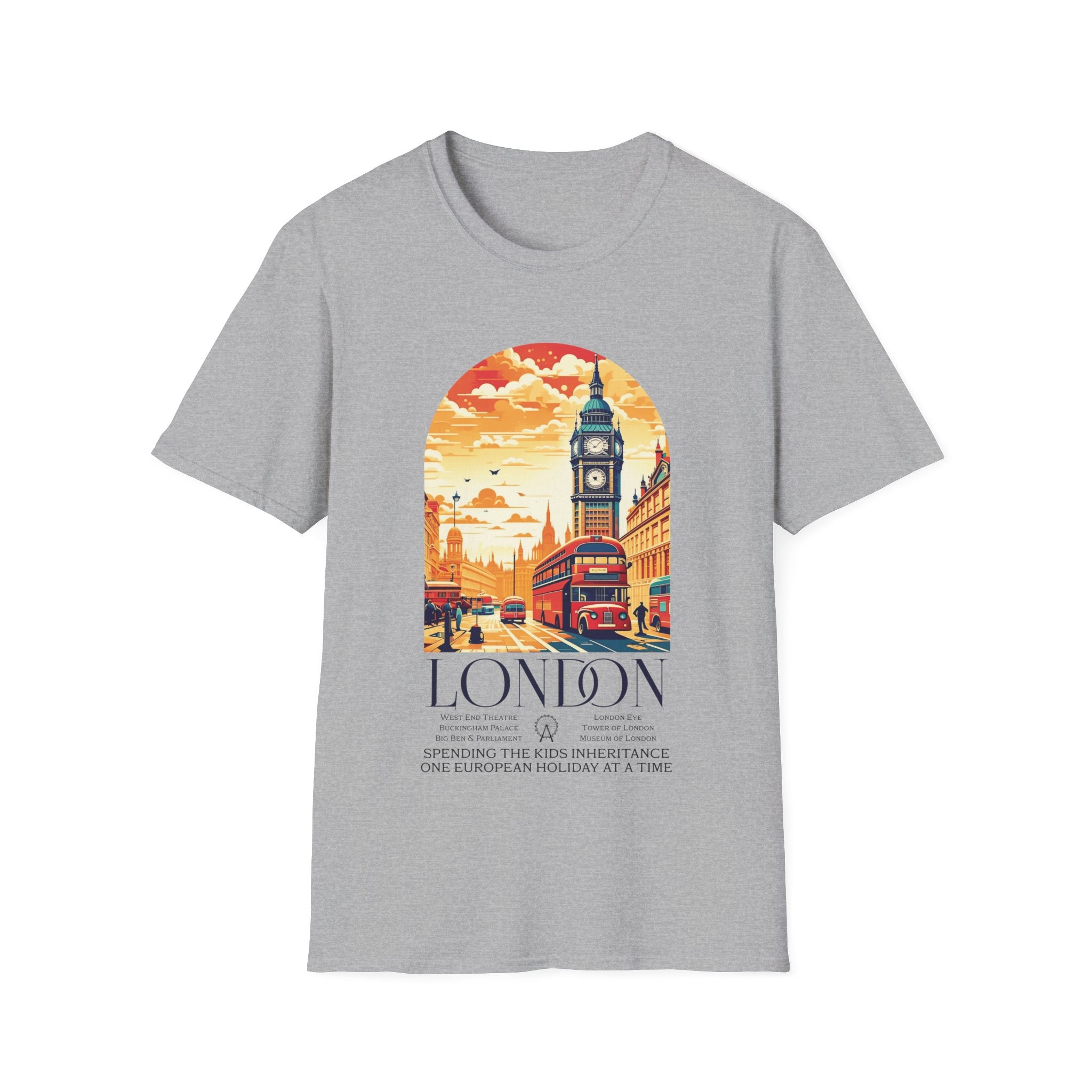 Spending The Kids Inheritance London Funny T-Shirt