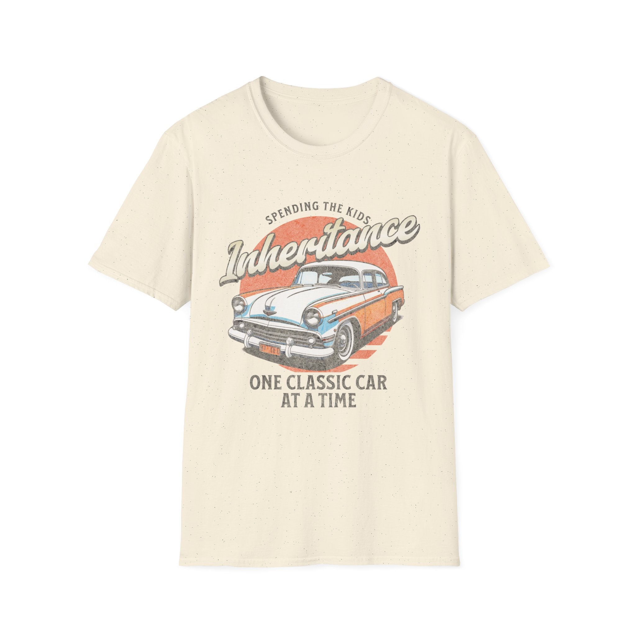 Spending The Kids Inheritance Classic Car Funny T-Shirt