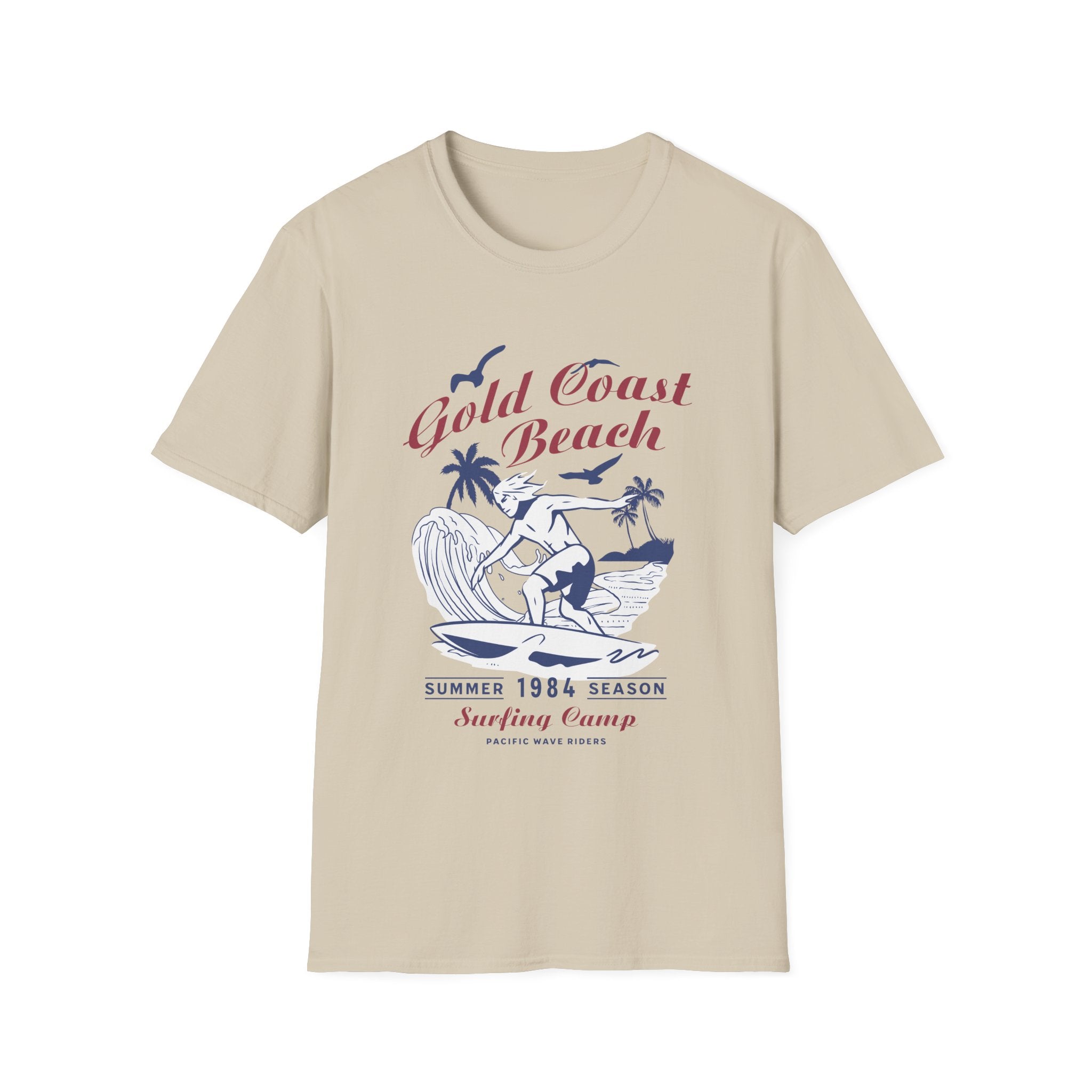 Gold Coast Beach Surf Camp Retro T-Shirt
