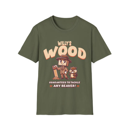 Willy's Wood Guaranteed To Tackle Any Beaver T-Shirt