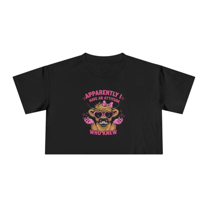 Apparently I Have an Attitude Crop Tee
