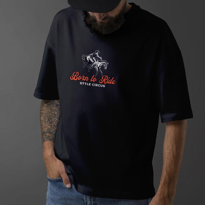 Born to Ride Cowboy Oversized Tee - Style Circus