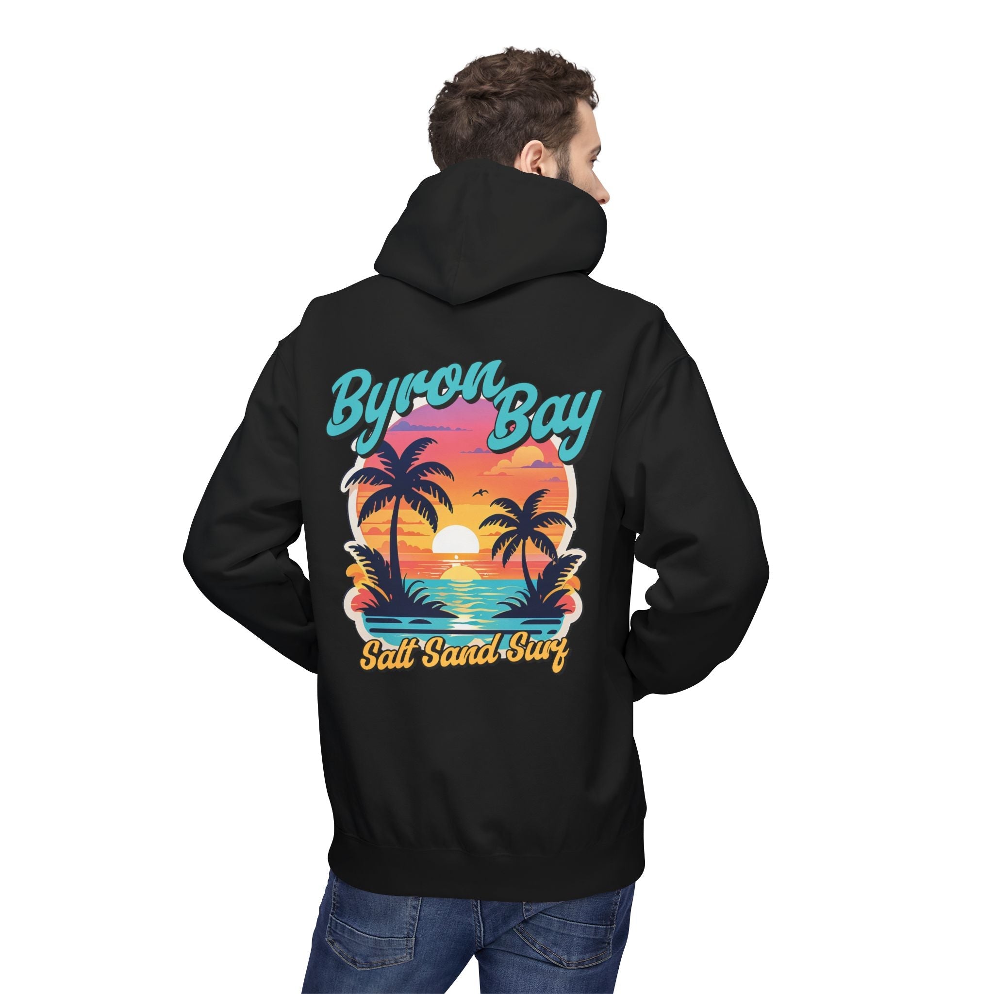 Byron Bay Front & Back Unisex Hoodie - Style Circus