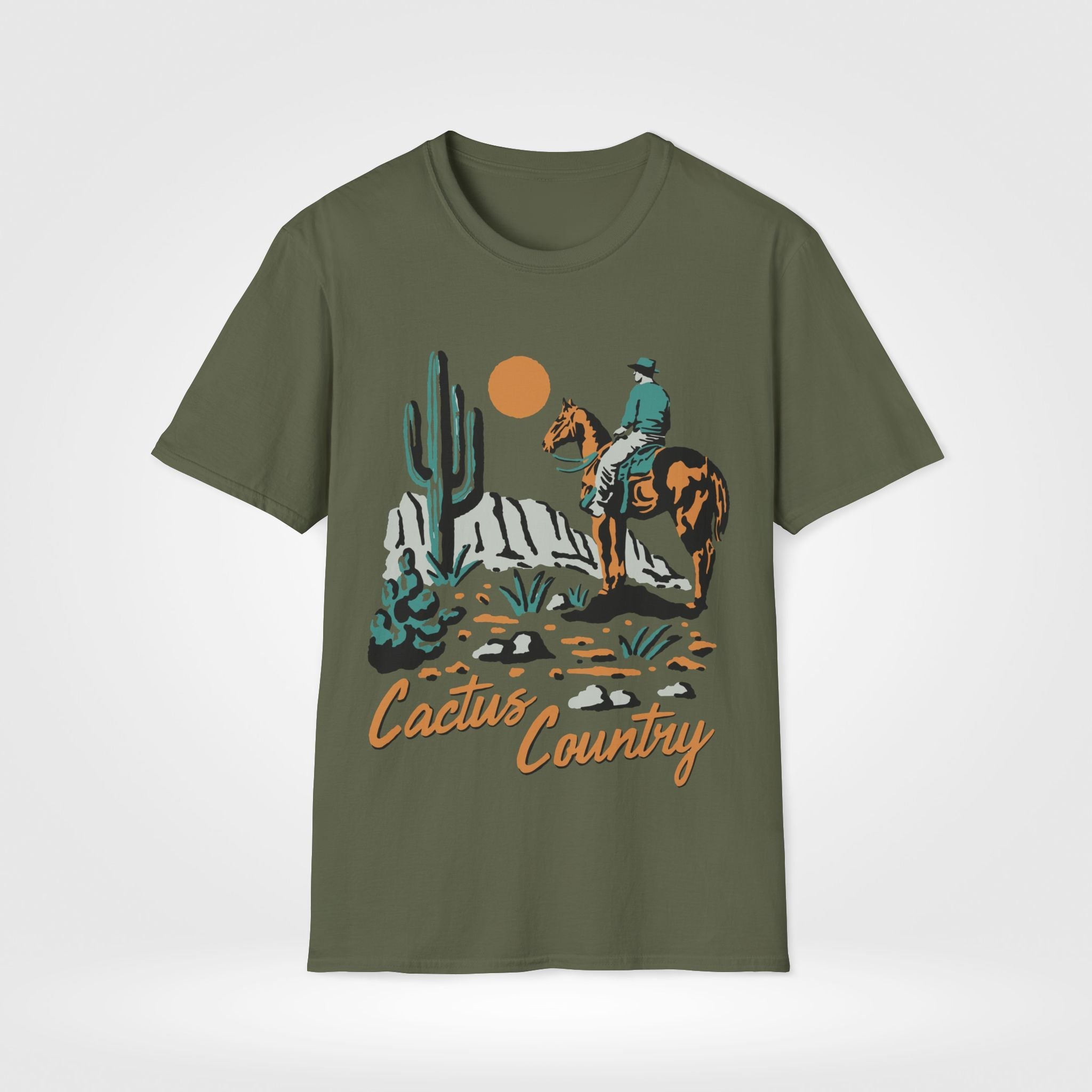 Cactus Country Cowboy T-Shirt - Style Circus