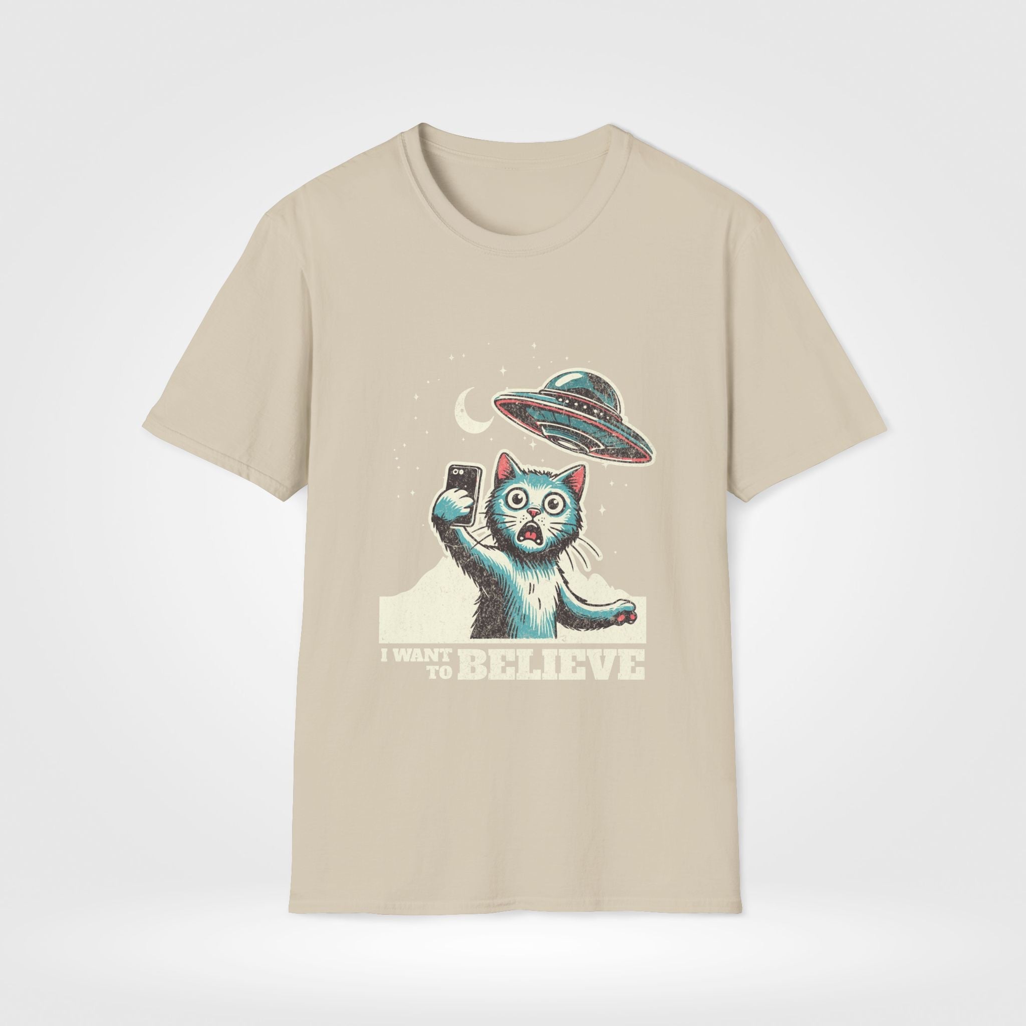 Cat UFO Funny Unisex T-Shirt - Style Circus
