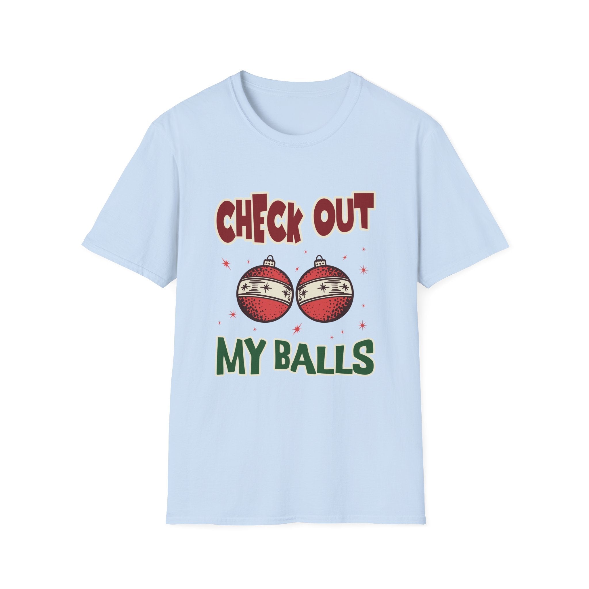 Check Out My Balls Christmas Funny T-Shirt - Style Circus