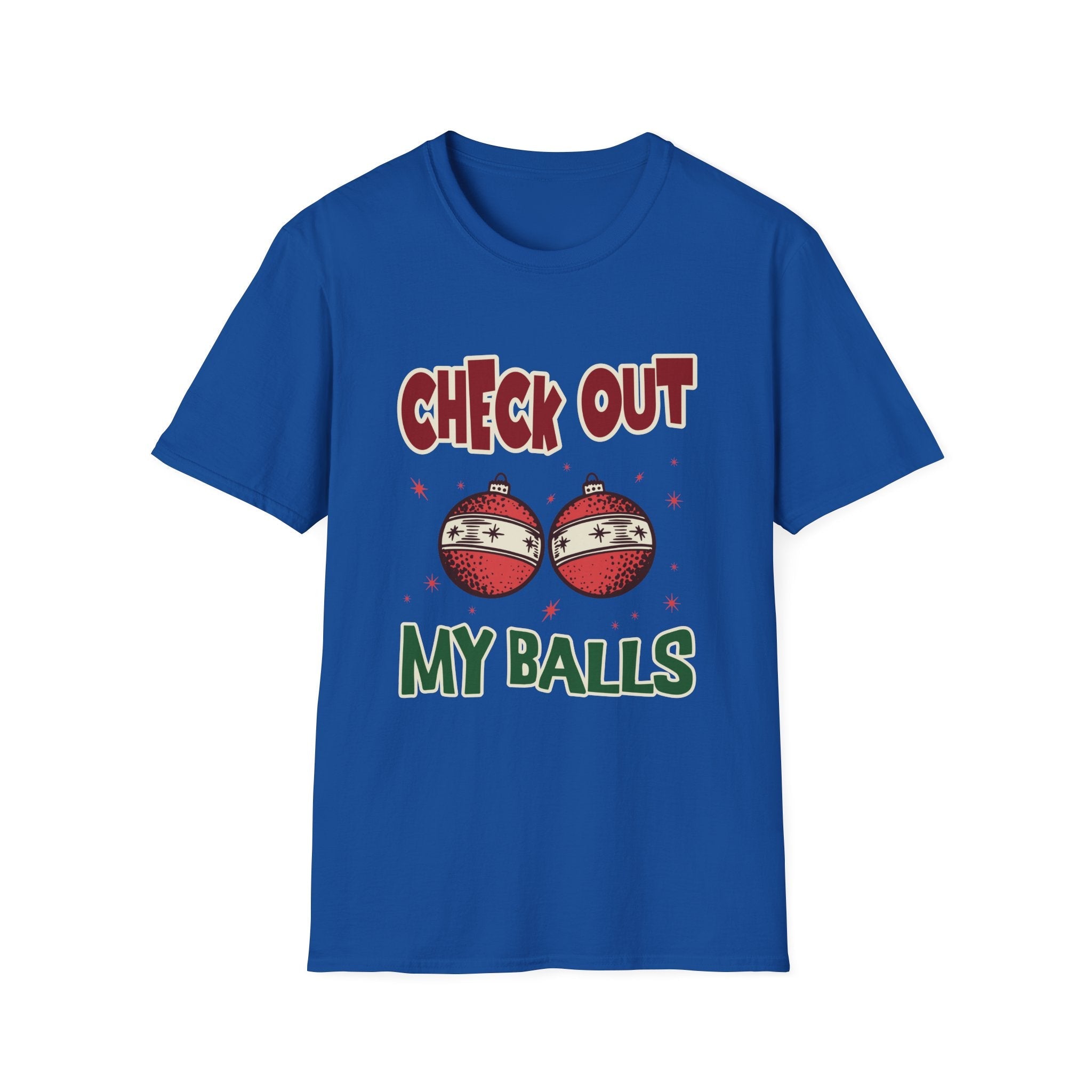 Check Out My Balls Christmas Funny T-Shirt - Style Circus