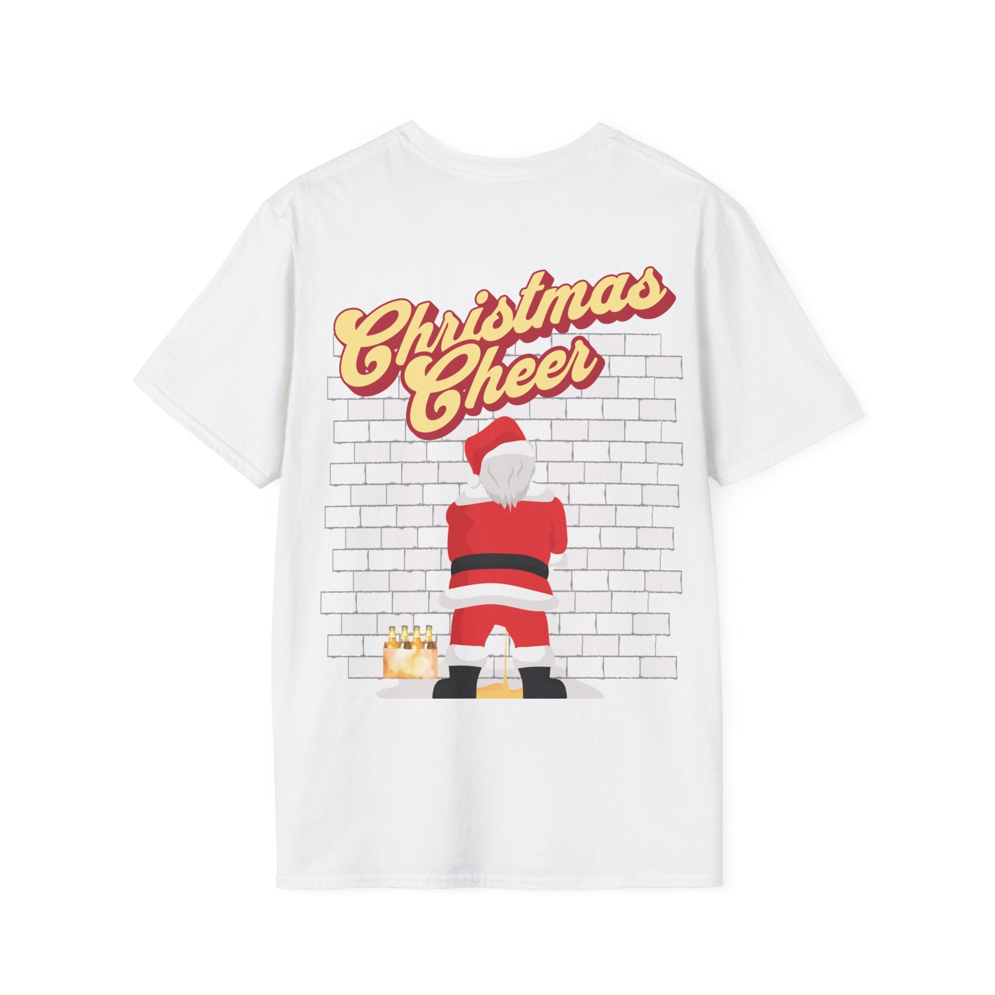 Christmas Cheer Naughty Peeing Santa Custom T-Shirt - Style Circus