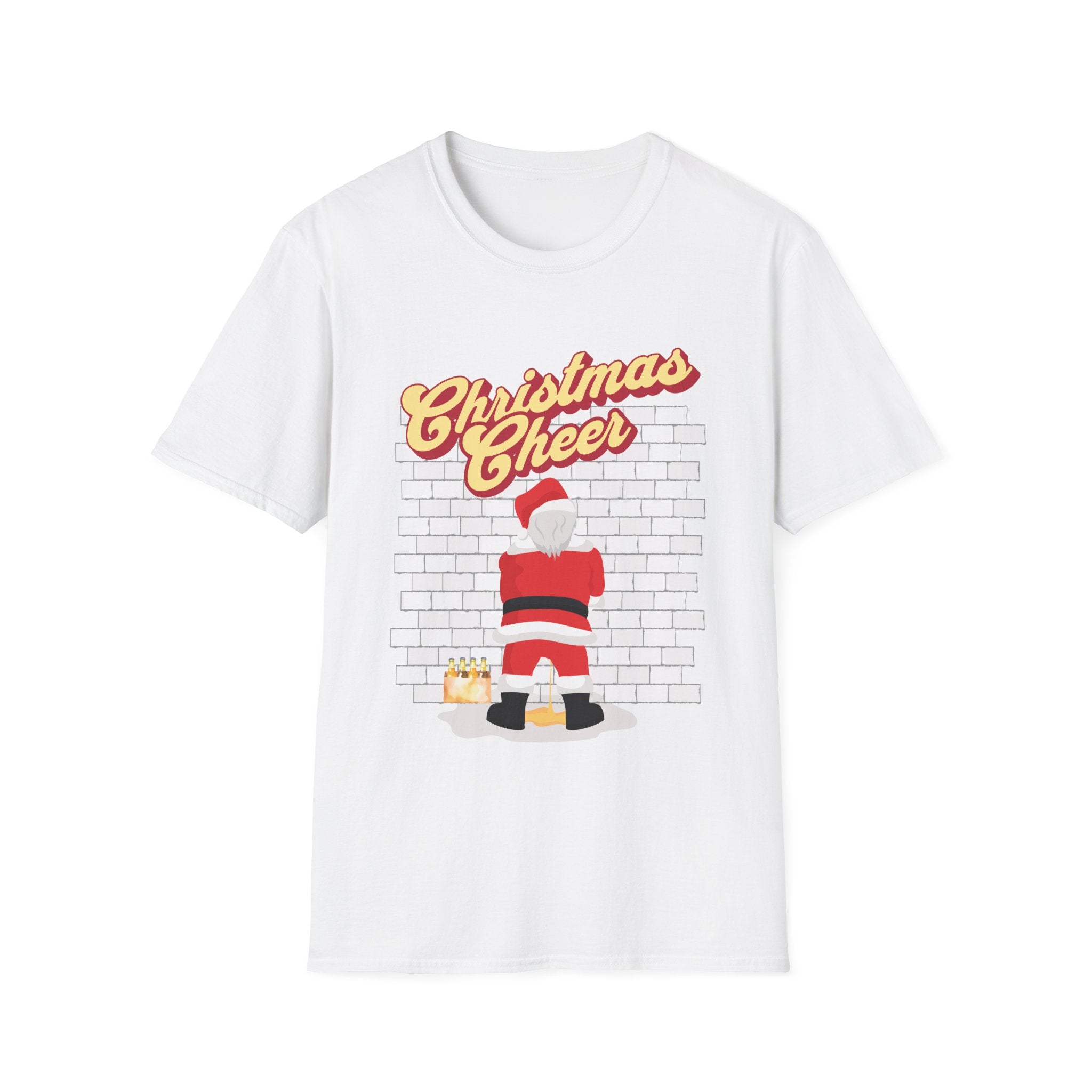 Christmas Cheer Naughty Peeing Santa Custom T-Shirt - Style Circus