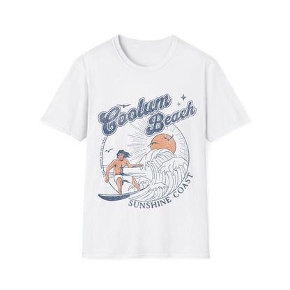 Coolum Beach Retro Custom T-Shirt - Style Circus